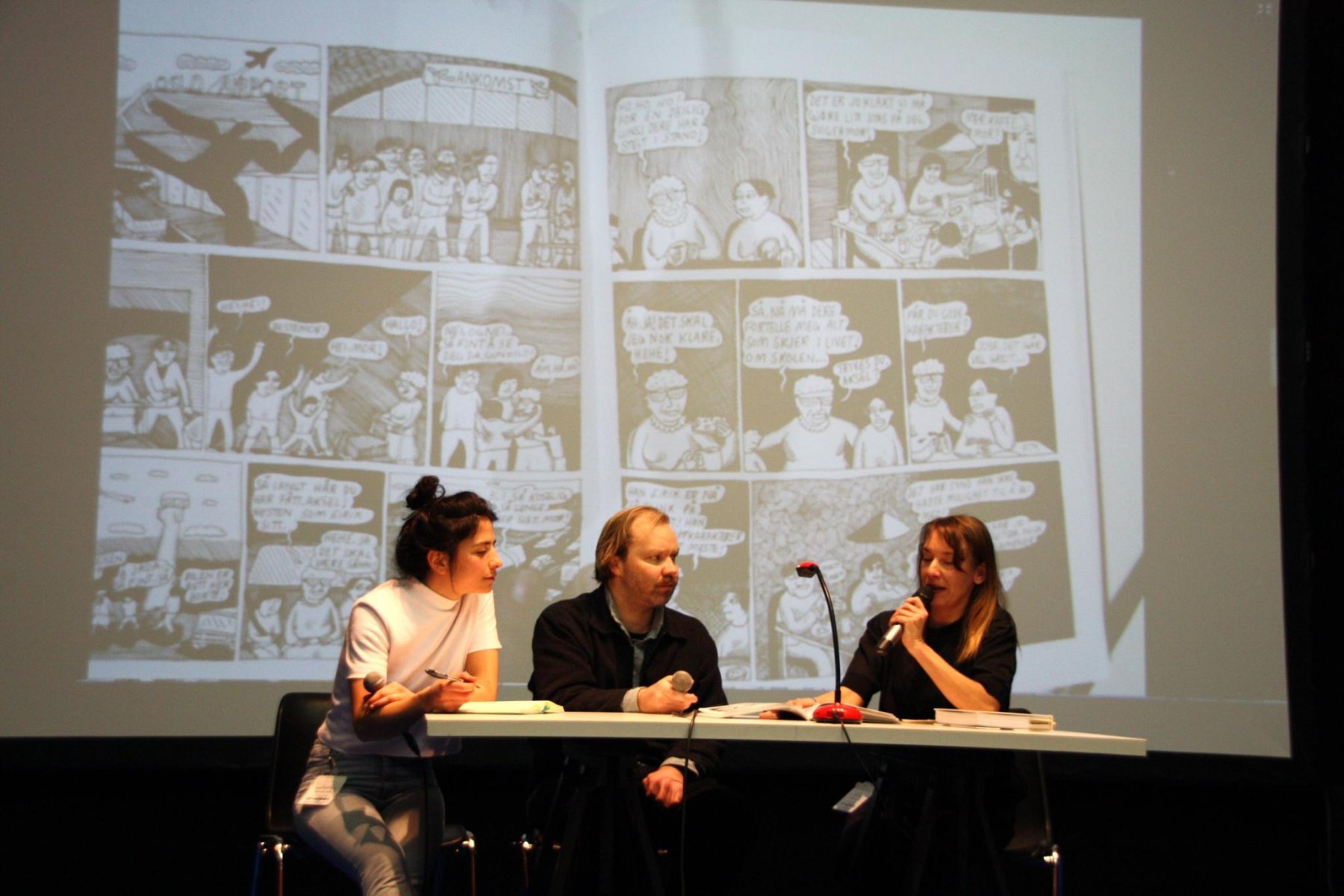 Anders Kvammen hadde som eneste norske serieskaper egen programpost på årets Angoulême-festival. Foto: Morten Harper.